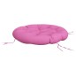 vidaXL Cojín redondo tela Oxford rosa Ø 100x11 cm vidaXL Cojín redondo tela Oxford rosa Ø 100x11 cm