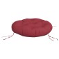 vidaXL Cojín redondo tela Oxford rojo tinto Ø 60x11 cm vidaXL Cojín redondo tela Oxford rojo tinto Ø 60x11 cm