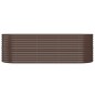 vidaXL Jardinera arriate acero recubrimiento polvo marrón 224x80x68 cm vidaXL Jardinera arriate acero recubrimiento polvo marrón 224x80x68 cm