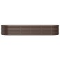 vidaXL Jardinera arriate acero recubrimiento polvo marrón 224x80x36 cm vidaXL Jardinera arriate acero recubrimiento polvo marrón 224x80x36 cm