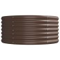 vidaXL Jardinera arriate acero recubrimiento polvo marrón 224x80x36 cm vidaXL Jardinera arriate acero recubrimiento polvo marrón 224x80x36 cm