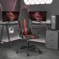 vidaXL Silla gaming con masaje cuero sintético rojo y negro vidaXL Silla gaming con masaje cuero sintético rojo y negro