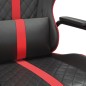 vidaXL Silla gaming con masaje cuero sintético rojo y negro vidaXL Silla gaming con masaje cuero sintético rojo y negro