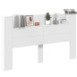 vidaXL Cabecero de cama con LED blanco 180x16,5x103,5 cm vidaXL Cabecero de cama con LED blanco 180x16,5x103,5 cm