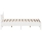 vidaXL Estructura de cama madera maciza de pino blanco 140x200 cm vidaXL Estructura de cama madera maciza de pino blanco 140x200 cm