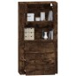 vidaXL Aparador alto madera contrachapada roble ahumado vidaXL Aparador alto madera contrachapada roble ahumado