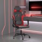 vidaXL Silla gaming de masaje cuero sintético negro y rojo vidaXL Silla gaming de masaje cuero sintético negro y rojo