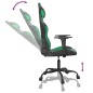vidaXL Silla gaming de masaje cuero sintético negro y verde vidaXL Silla gaming de masaje cuero sintético negro y verde