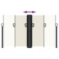 vidaXL Toldo lateral retráctil crema 140x1200 cm