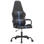vidaXL Silla gaming cuero sintético negro y azul vidaXL Silla gaming cuero sintético negro y azul