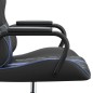 vidaXL Silla gaming cuero sintético negro y azul vidaXL Silla gaming cuero sintético negro y azul