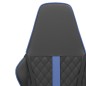 vidaXL Silla gaming cuero sintético negro y azul vidaXL Silla gaming cuero sintético negro y azul