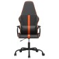 vidaXL Silla gaming cuero sintético negro y naranja vidaXL Silla gaming cuero sintético negro y naranja