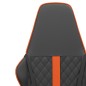vidaXL Silla gaming cuero sintético negro y naranja vidaXL Silla gaming cuero sintético negro y naranja