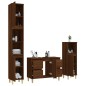 vidaXL Set de muebles baño 3 pzas madera contrachapada roble marrón vidaXL Set de muebles baño 3 pzas madera contrachapada roble marrón