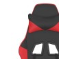 vidaXL Silla gaming cuero sintético negro y rojo vidaXL Silla gaming cuero sintético negro y rojo