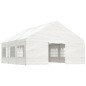 vidaXL Cenador con techo polietileno blanco 6,69x5,88x3,75 m vidaXL Cenador con techo polietileno blanco 6,69x5,88x3,75 m