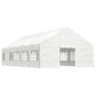 vidaXL Cenador con techo polietileno blanco 11,15x5,88x3,75 m