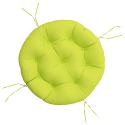 vidaXL Cojín redondo tela Oxford verde vivo Ø 60x11 cm