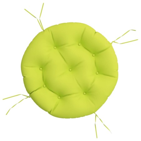 vidaXL Cojín redondo tela Oxford verde vivo Ø 60x11 cm