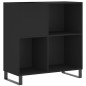 vidaXL Mueble para discos madera contrachapada negro 84,5x38x89 cm vidaXL Mueble para discos madera contrachapada negro 84,5x38x89 cm