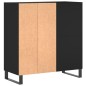 vidaXL Mueble para discos madera contrachapada negro 84,5x38x89 cm vidaXL Mueble para discos madera contrachapada negro 84,5x38x89 cm