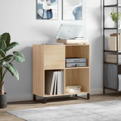 vidaXL Mueble discos madera contrachapada roble Sonoma 84,5x38x89 cm