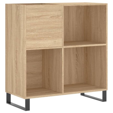 vidaXL Mueble discos madera contrachapada roble Sonoma 84,5x38x89 cm