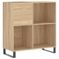 vidaXL Mueble discos madera contrachapada roble Sonoma 84,5x38x89 cm vidaXL Mueble discos madera contrachapada roble Sonoma 84,5x38x89 cm