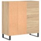 vidaXL Mueble discos madera contrachapada roble Sonoma 84,5x38x89 cm vidaXL Mueble discos madera contrachapada roble Sonoma 84,5x38x89 cm