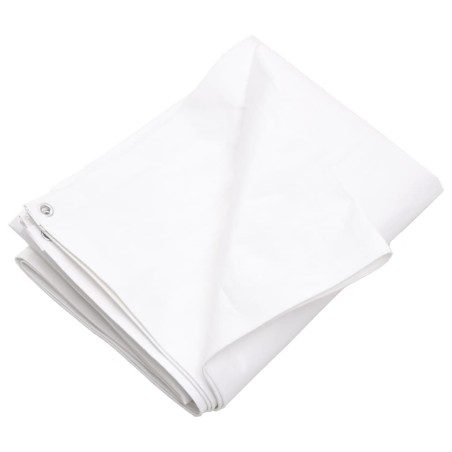 vidaXL Lona HDPE blanco 260 g/m² 8x8 m