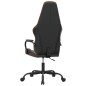 vidaXL Silla gaming con masaje cuero sintético naranja y negro vidaXL Silla gaming con masaje cuero sintético naranja y negro