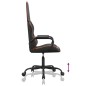 vidaXL Silla gaming con masaje cuero sintético naranja y negro vidaXL Silla gaming con masaje cuero sintético naranja y negro