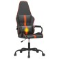 vidaXL Silla gaming con masaje cuero sintético naranja y negro vidaXL Silla gaming con masaje cuero sintético naranja y negro