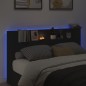vidaXL Cabecero de cama con LED negro 180x16,5x103,5 cm vidaXL Cabecero de cama con LED negro 180x16,5x103,5 cm
