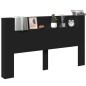 vidaXL Cabecero de cama con LED negro 180x16,5x103,5 cm vidaXL Cabecero de cama con LED negro 180x16,5x103,5 cm