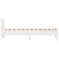 vidaXL Estructura de cama madera maciza de pino blanco 90x190 cm