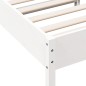 vidaXL Estructura de cama madera maciza de pino blanco 90x190 cm