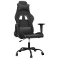 vidaXL Silla gaming con masaje cuero sintético negro vidaXL Silla gaming con masaje cuero sintético negro