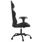 vidaXL Silla gaming con masaje cuero sintético negro vidaXL Silla gaming con masaje cuero sintético negro