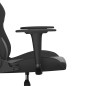 vidaXL Silla gaming con masaje cuero sintético negro vidaXL Silla gaming con masaje cuero sintético negro