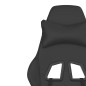 vidaXL Silla gaming con masaje cuero sintético negro vidaXL Silla gaming con masaje cuero sintético negro