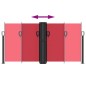vidaXL Toldo lateral retráctil rojo 120x1200 cm