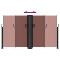 vidaXL Toldo lateral retráctil marrón 140x1200 cm vidaXL Toldo lateral retráctil marrón 140x1200 cm