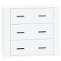 vidaXL Aparadores 2 piezas madera contrachapada blanco vidaXL Aparadores 2 piezas madera contrachapada blanco