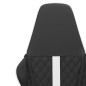 vidaXL Silla gaming cuero sintético negro y blanco vidaXL Silla gaming cuero sintético negro y blanco