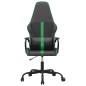 vidaXL Silla gaming cuero sintético negro y verde vidaXL Silla gaming cuero sintético negro y verde