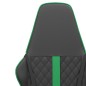 vidaXL Silla gaming cuero sintético negro y verde vidaXL Silla gaming cuero sintético negro y verde