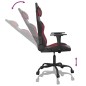 vidaXL Silla gaming cuero sintético negro y rojo vino tinto