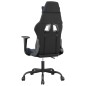 vidaXL Silla gaming cuero sintético negro y azul vidaXL Silla gaming cuero sintético negro y azul